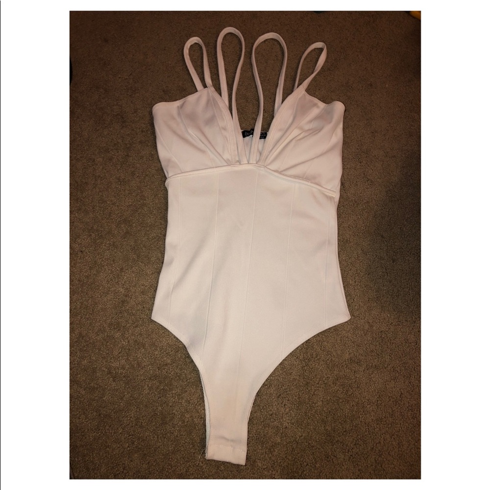 White Strappy Bodysuit